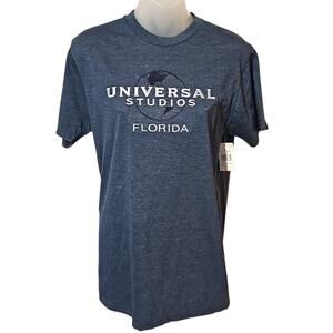 NWT Universal Studios Florida T-Shirt Men’s Small Navy Graphic Logo